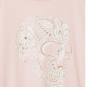 NWT Torrid‎ Flourish Skull Classic Heritage Jersey Foil Tee 3X